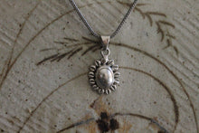 Load image into Gallery viewer, Domed sterling silver pendant
